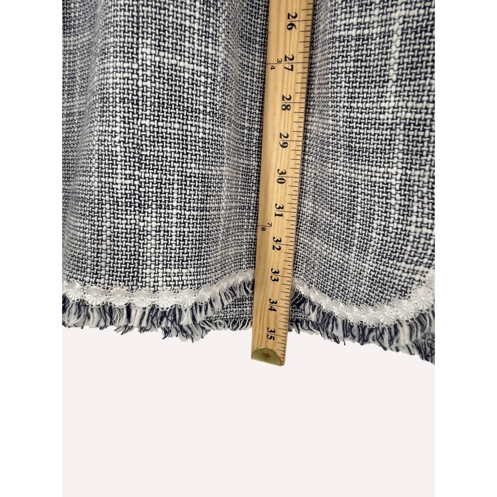 Laundry by Shelli Segal Navy White Tweed Shift Dress Club Chic Old Money Size 4 - Picture 16 of 16